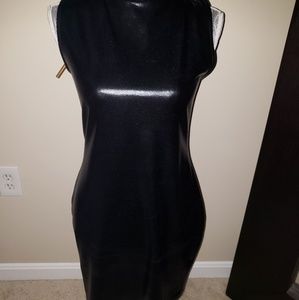Black Latex Dress